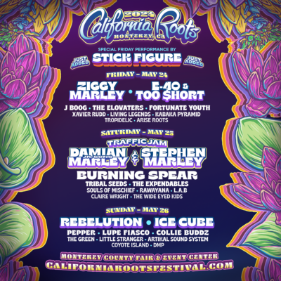 Stick Figure just added to Cali Roots Festival